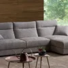 Divano Excò Divano mod.silky rovestito in tessuto con movimento relax in promo-sconto del 50% PREZZI OUTLET sconto 45%