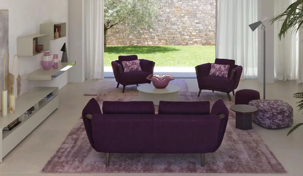 Divano Gaudì in stile Design Con schienale a prezzi outlet