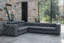 DIVANO IN PELLE NABUK LUSSO