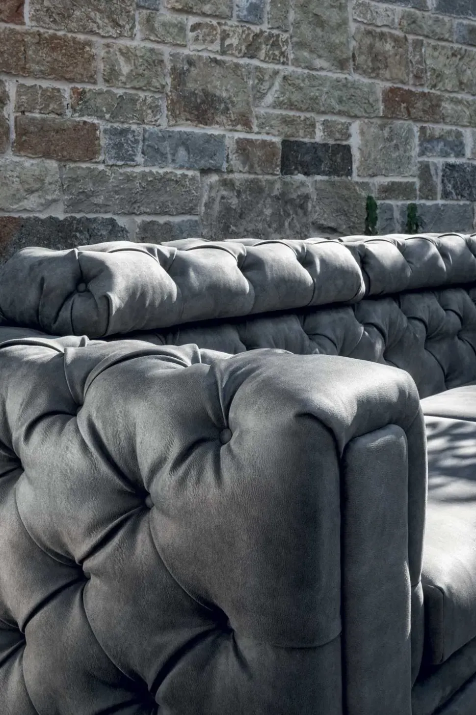 DIVANO IN PELLE NABUK LUSSO