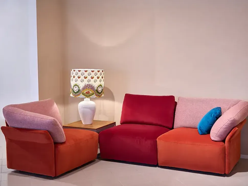 Divano in Tessuto stile design modello Ibis_2 art. 1156_2 scontato - 60%