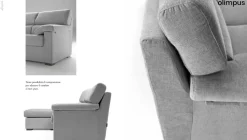 Divano in Tessuto stile moderno modello Olimpus 3 posti scontato - 46%