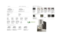 Divano Jest droll in Tessuto Samoa a prezzo ribassato