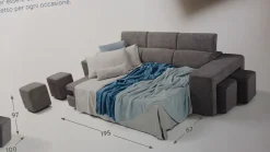 Divano letto Carlotta 3 posti, offerta Outlet a 1370€. Arreda con stile!