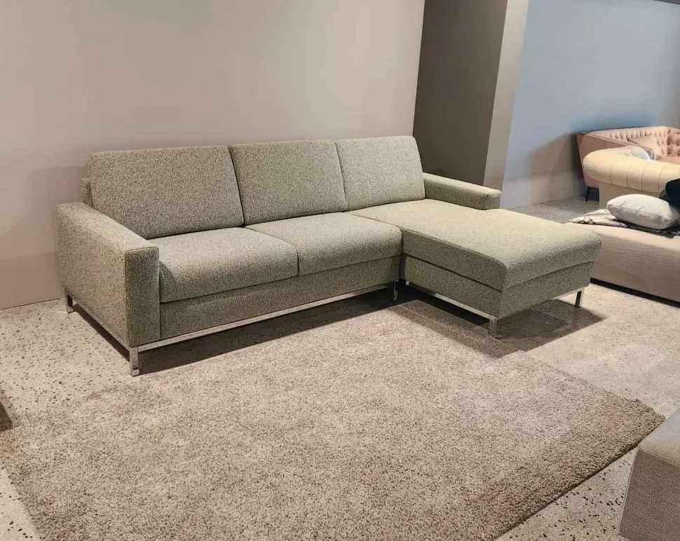 Divano Letto con penisola Divano letto luxury tessuto firmato alessandro bini di Md work a prezzo scontato