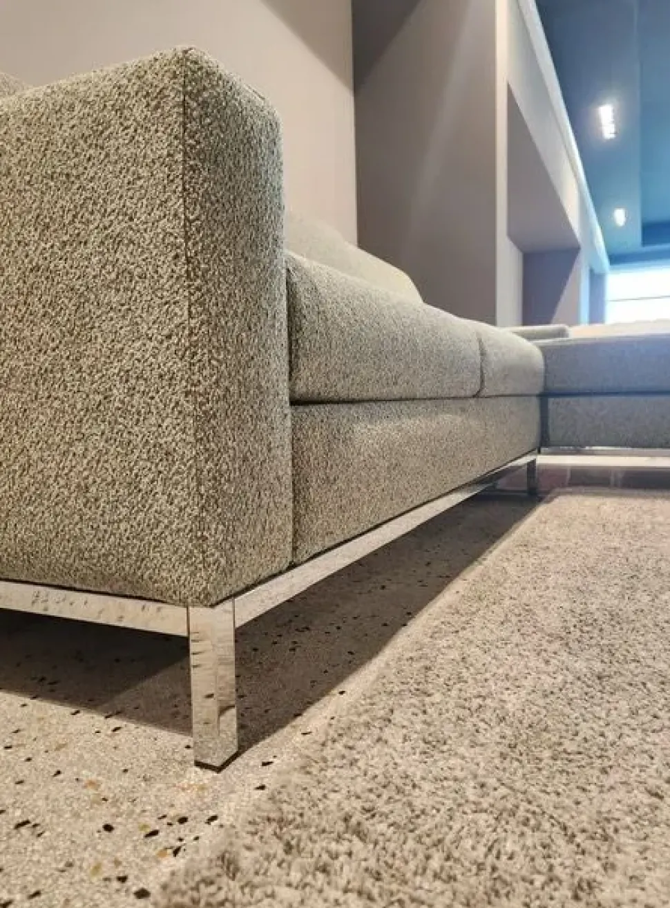 Divano Letto con penisola Divano letto luxury tessuto firmato alessandro bini di Md work a prezzo scontato