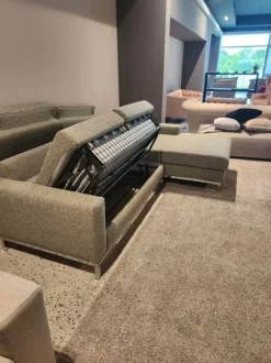 Divano Letto con penisola Divano letto luxury tessuto firmato alessandro bini di Md work a prezzo scontato