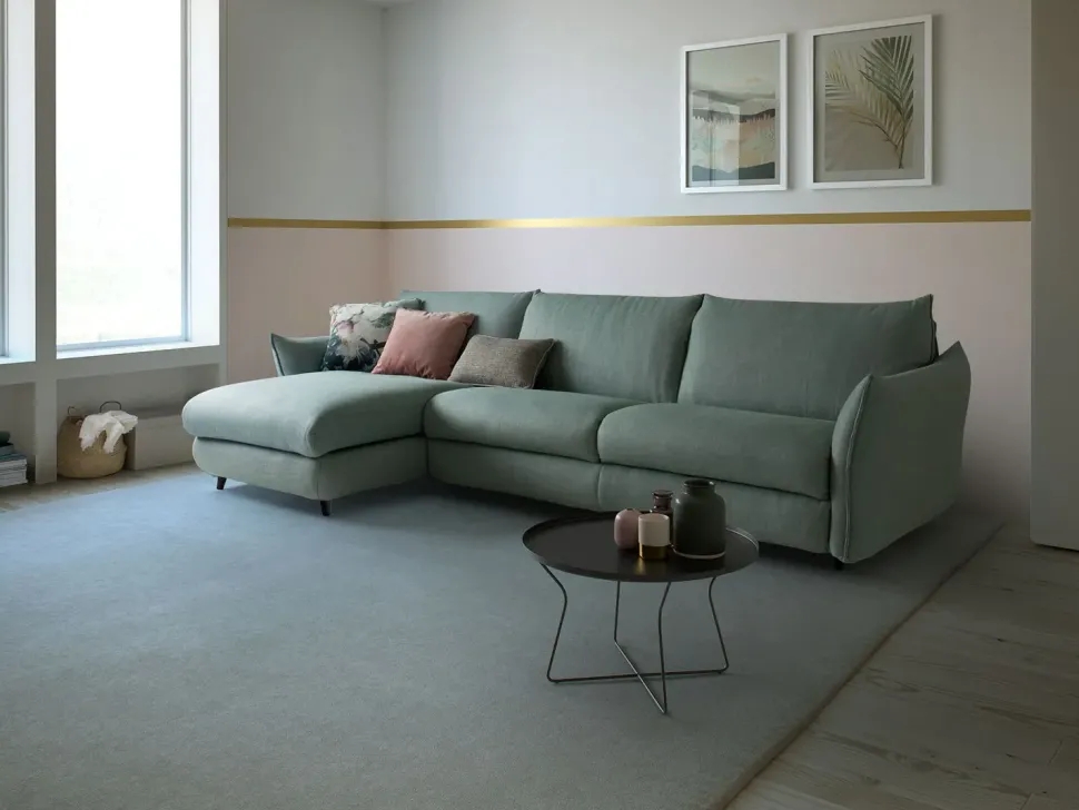 Divano Letto con penisola Dover outlet di Diotti.com a prezzo ribassato