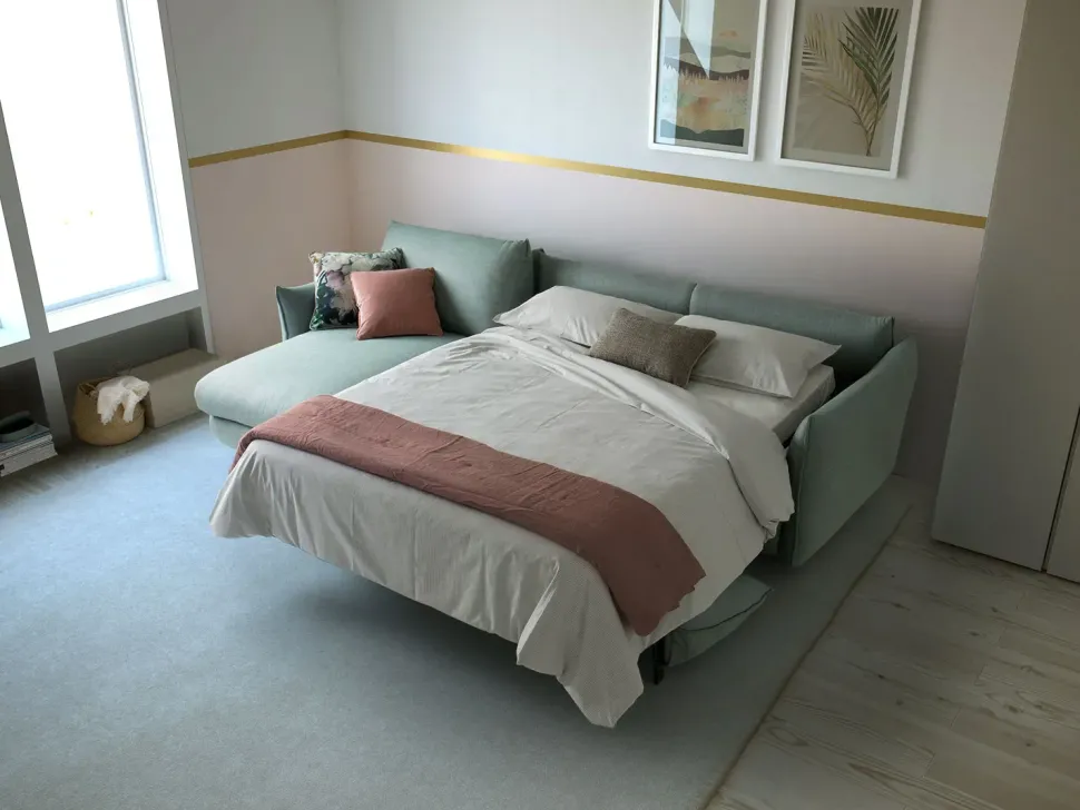 Divano Letto con penisola Dover outlet di Diotti.com a prezzo ribassato