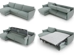 Divano Letto con penisola Dover outlet di Diotti.com a prezzo ribassato