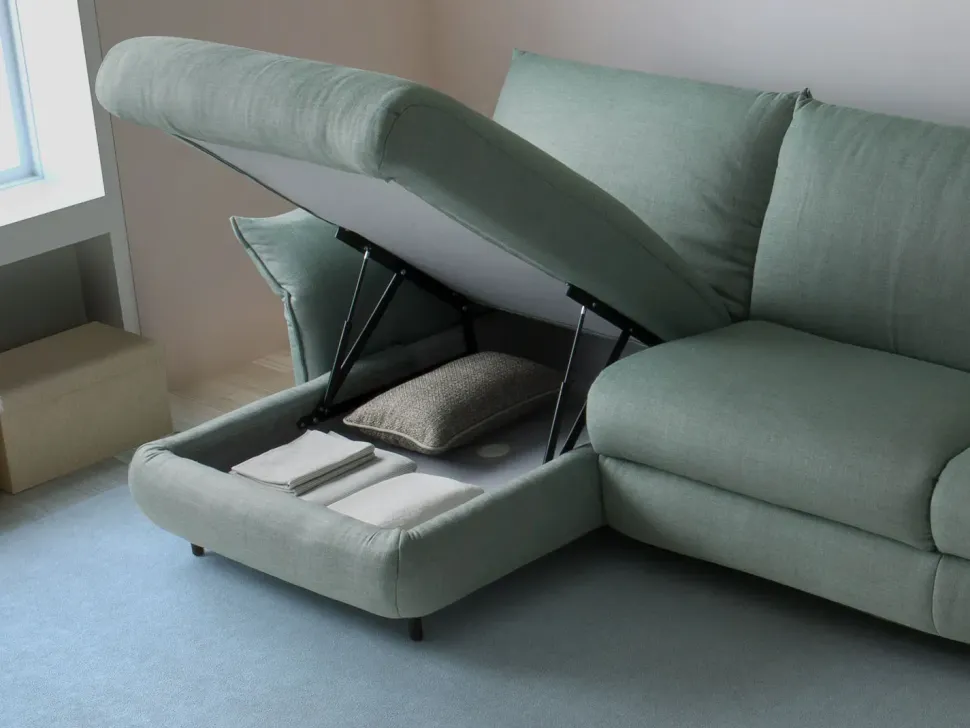 Divano Letto con penisola Dover outlet di Diotti.com a prezzo ribassato