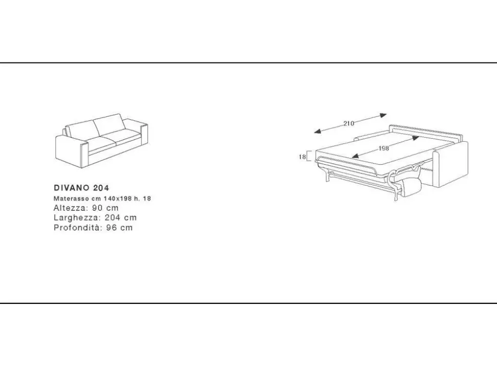 Divano letto Russel Excò a prezzo scontato