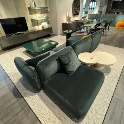 Divano Lineare in Tessuto non sfoderabile  Ginza  di Calligaris