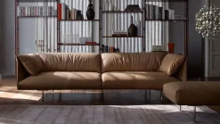 Divano Lineare pelle modello John-john di Poltrona frau