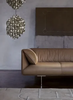 Divano Lineare pelle modello John-john di Poltrona frau