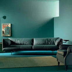 Divano Lineare pelle modello John-john di Poltrona frau