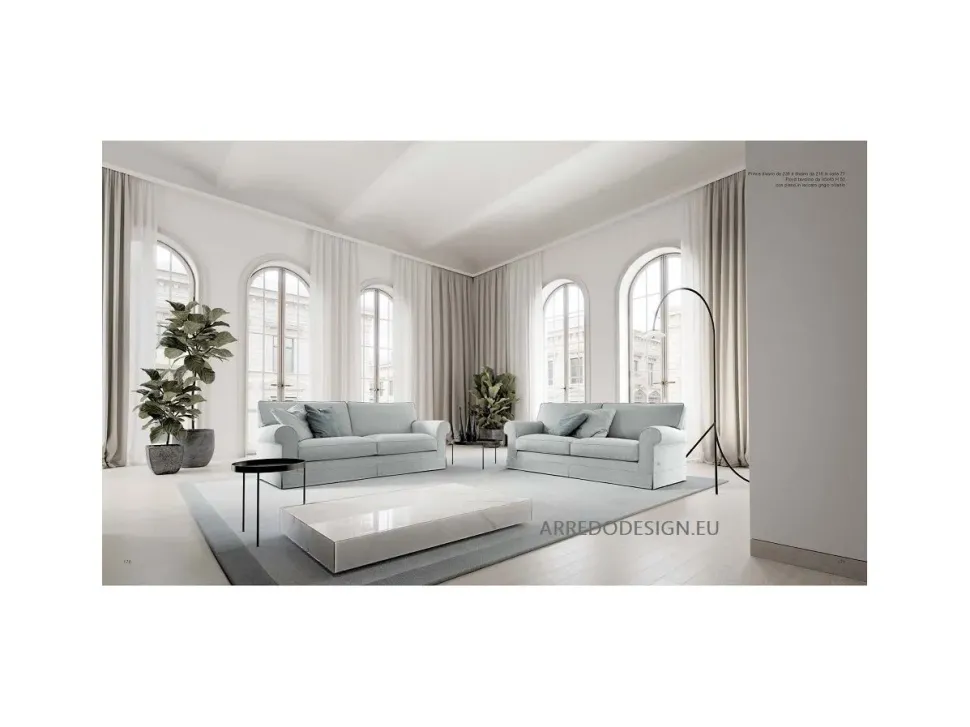 Divano lineare Prince Doimo salotti: con uno SCONTO ESCLUSIVO del 35%