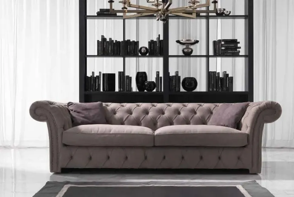 Divano Md work Divano pelle scamosciata piu piuma PREZZI OUTLET sconto 44%