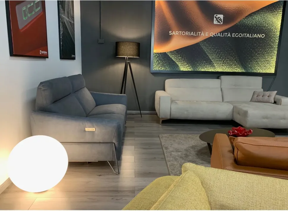 Divano moderno microfibra Gaia-2-relax di Egoitaliano con sconto del - 40%