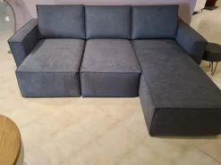 Divano Mono tessuto in poliuretano Samoa in Offerta Outlet