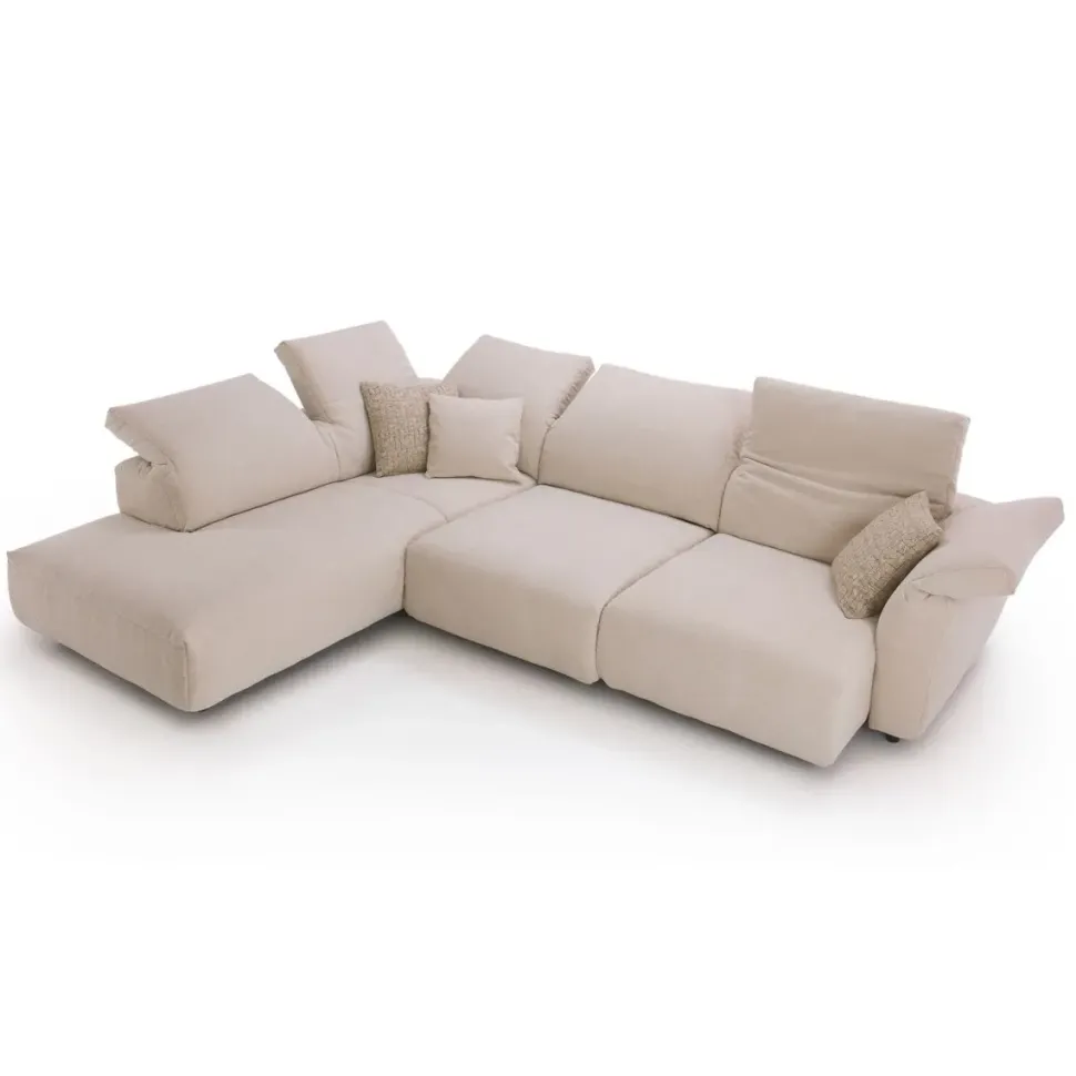 Divano Nevis outlet tessuto in poliuretano Diotti.com a prezzo Outlet