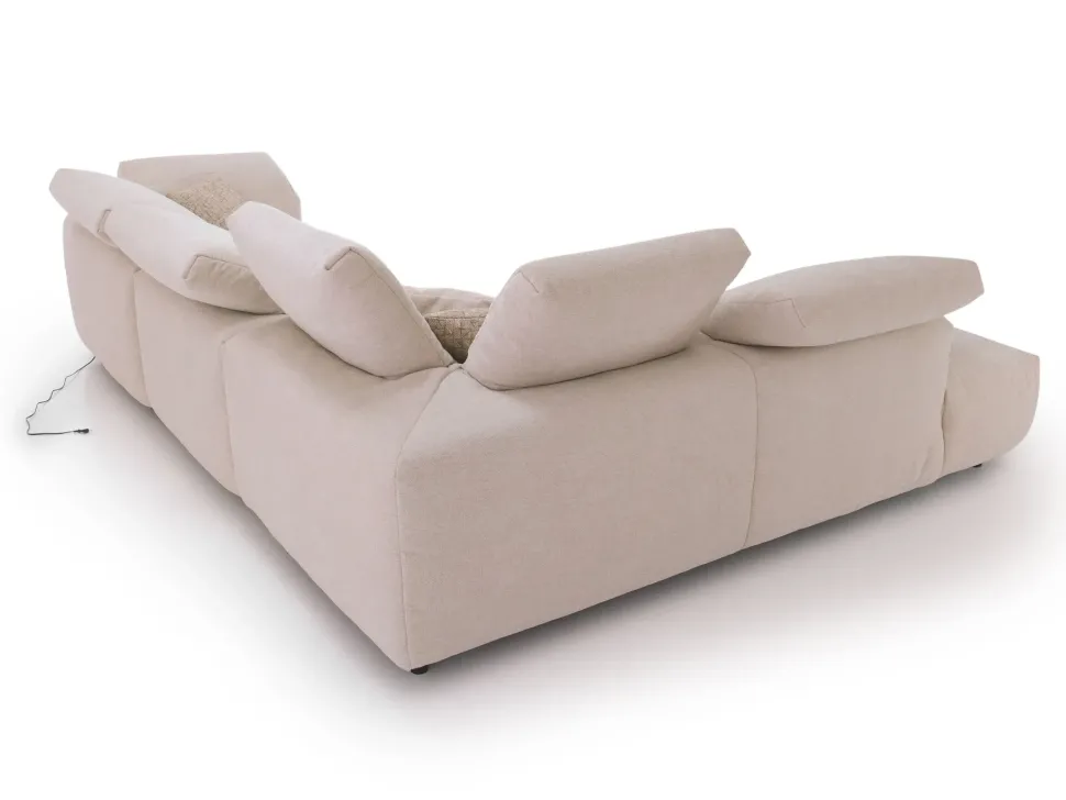 Divano Nevis outlet tessuto in poliuretano Diotti.com a prezzo Outlet