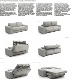 Divano Nixon in Tessuto Felis a prezzo ribassato