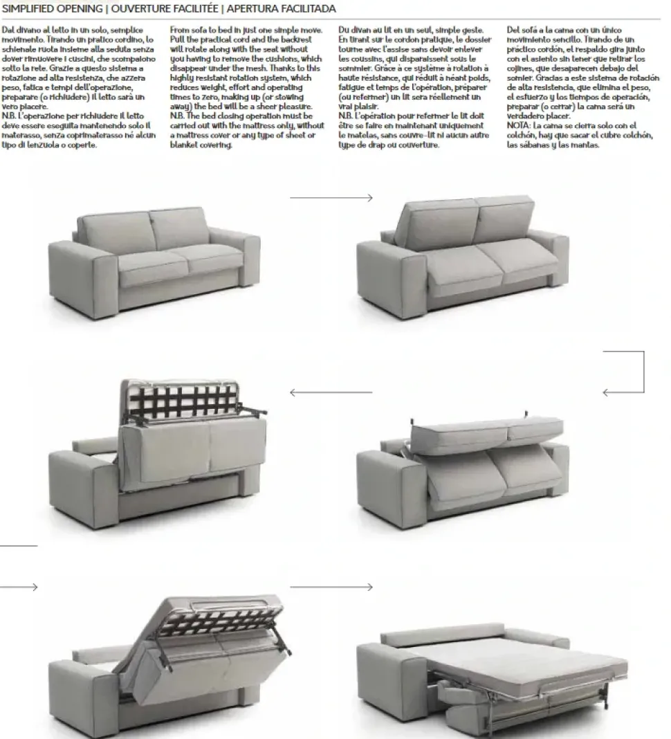 Divano Nixon in Tessuto Felis a prezzo ribassato