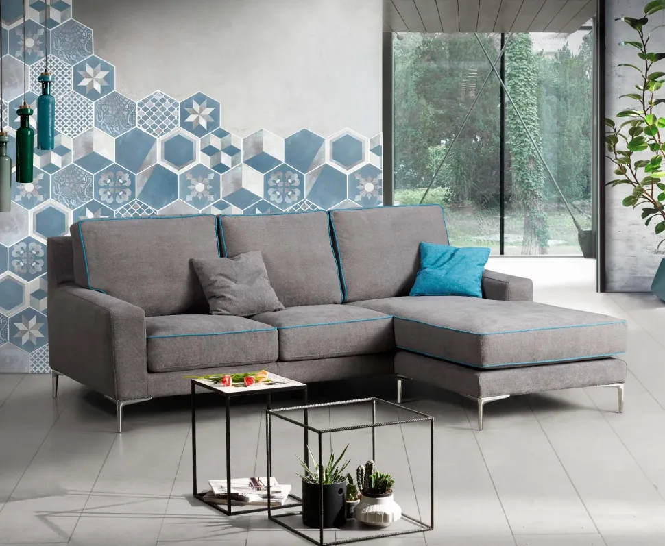 Divano Olga in Tessuto sfoderabile di Salvetti scontato 40%