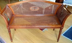 Divano Paglia vienna con cuscino in Tessuto Artigianale a prezzo ribassato