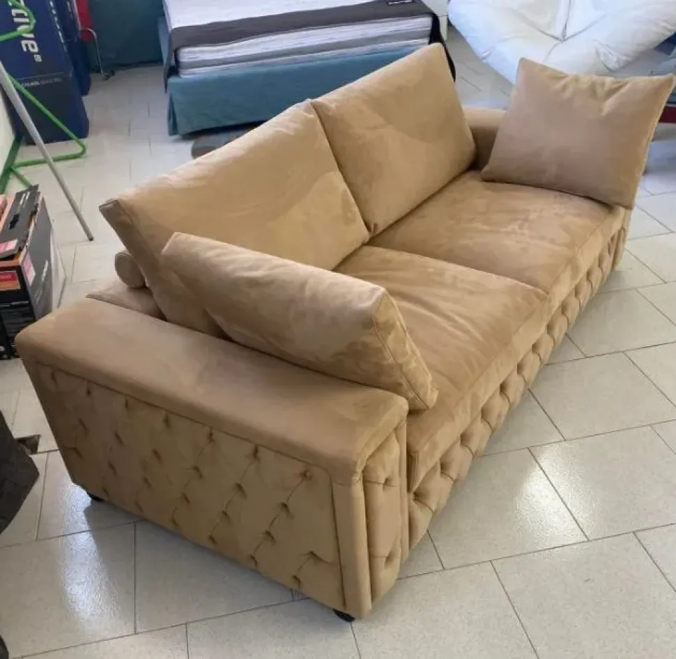 Divano Pelle nabuk pronta consegna Md work OFFERTA OUTLET