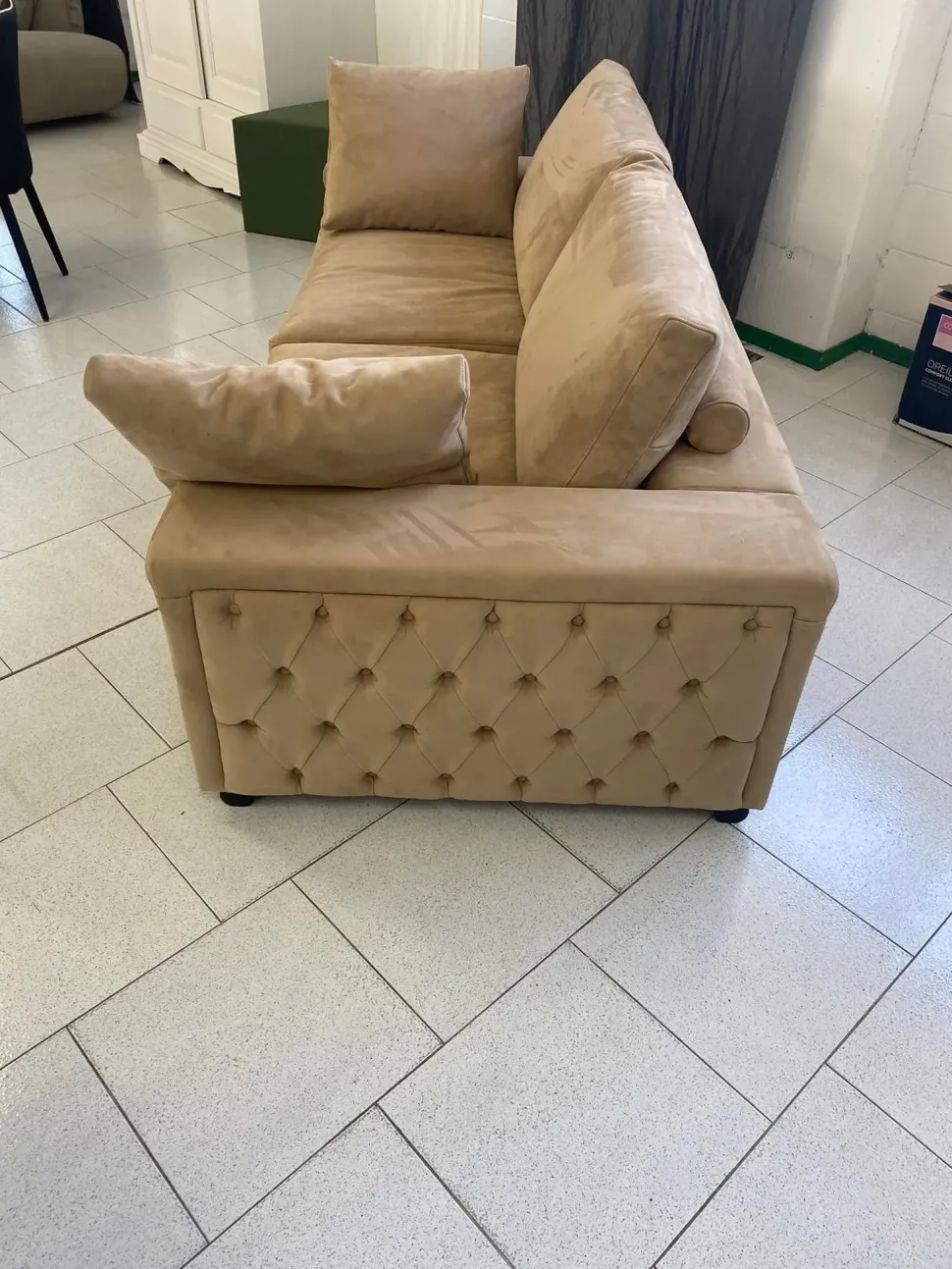 Divano Pelle nabuk pronta consegna Md work OFFERTA OUTLET