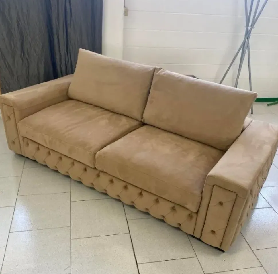 Divano Pelle nabuk pronta consegna Md work OFFERTA OUTLET