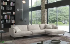 Divano Sophia penisola in Microfibra non sfoderabile  di Egoitaliano scontato 32%