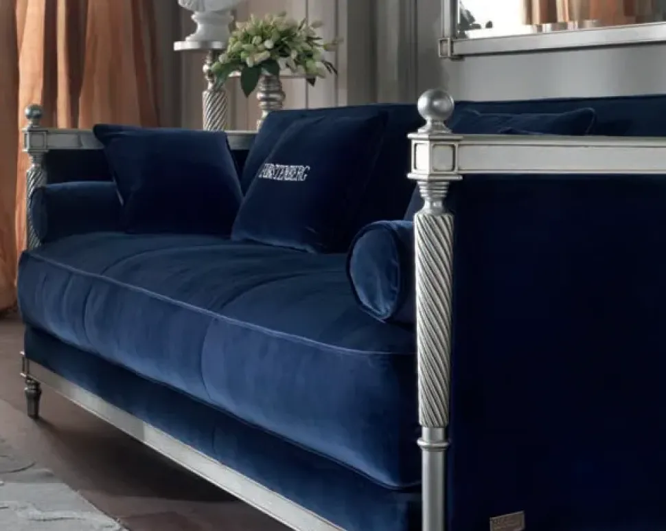 Divano tessuto in piuma Md work a prezzo scontato