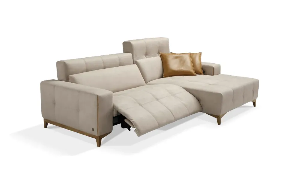 Divano Tiffany penisola in Microfibra Egoitaliano a prezzo ribassato