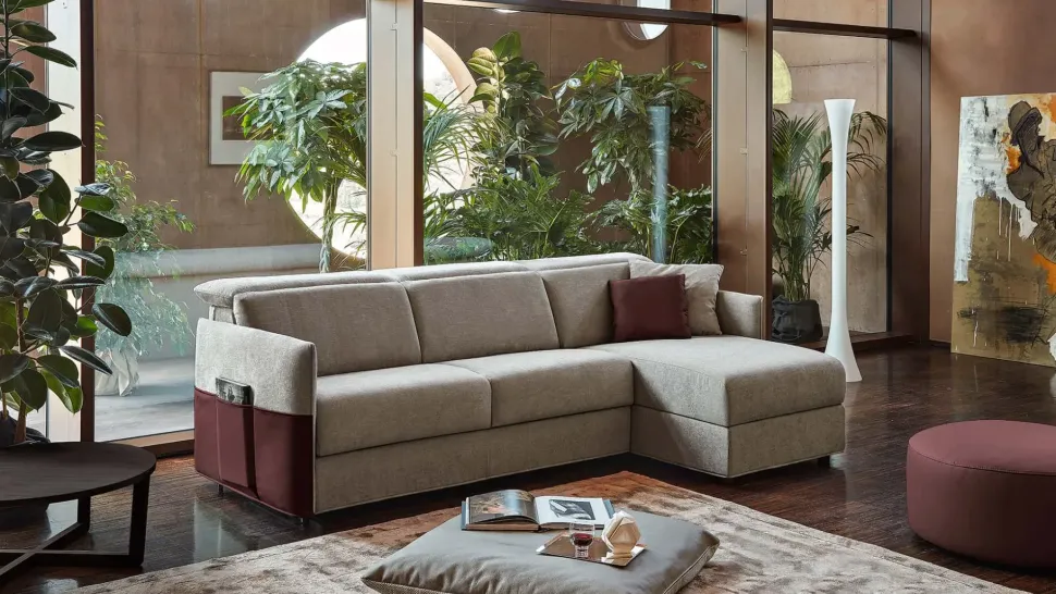 Divano Verona in Tessuto sfoderabile di Rosini scontato 30%