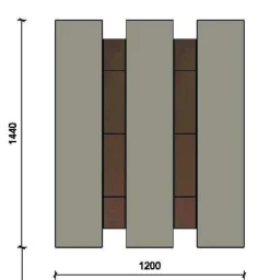 Ingresso moderno modello Wallover di Caccaro a PREZZI OUTLET