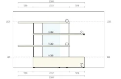 Libreria Air  stile design di Lago scontata del 36%
