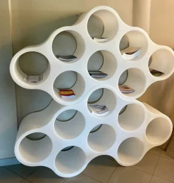 Libreria Cappellini in laccato opaco scontata -23%: scopri Cloud