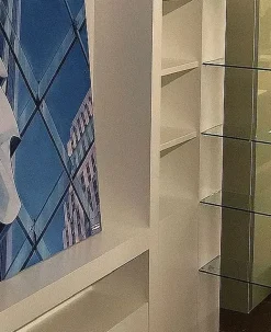 Libreria Distribuzione grandi marchi in laccato opaco a prezzo scontato: scopri Granparete