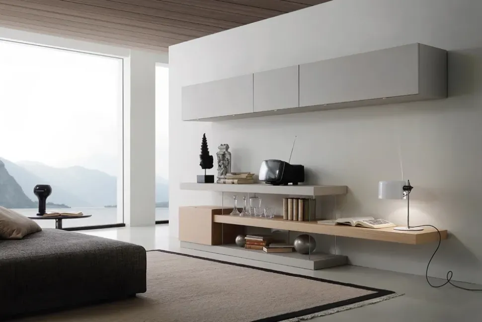 Libreria F2/ zi line con pensili di Forme’s: scopri il prezzo riservato