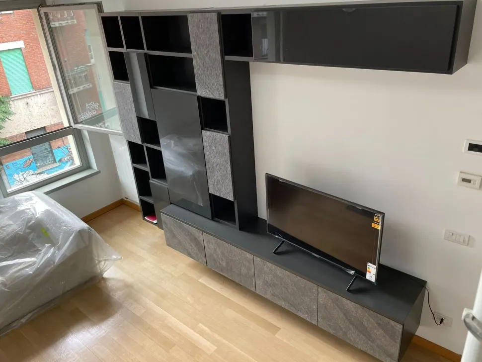 Libreria Horizon in stile design di Mobilgam in OFFERTA OUTLET