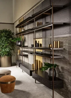 Libreria Macao in stile design di Cantori in OFFERTA OUTLET