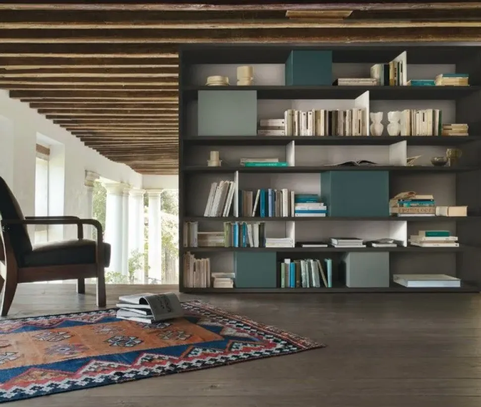 Libreria M6c85 stile design di Sangiacomo in offerta