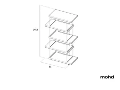Libreria modello Air light edition  di Lago a prezzo scontato
