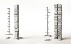 Libreria modello Cleopatra di Minotti italia a prezzo riservato