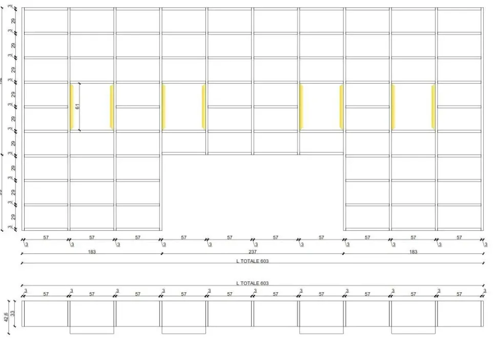 Libreria Modo rovere carbone in stile moderno di Sangiacomo in OFFERTA OUTLET
