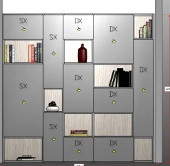 Libreria Orme in melamminico in Offerta Outlet: scopri Day 14