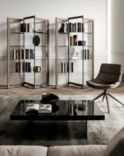 Libreria Panto in stile design di Ozzio in OFFERTA OUTLET  affrettati